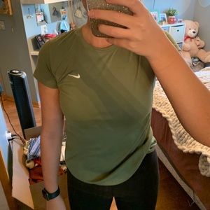 Green Nike top